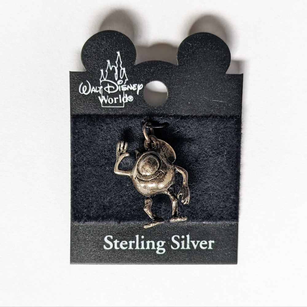 Disney Sterling Silver Charm Monsters Inc. Mike Wazowski